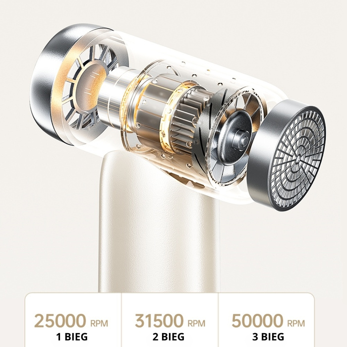 Wielofunkcyjny wiatrak AWEI F40 3w1      3300mAh biały