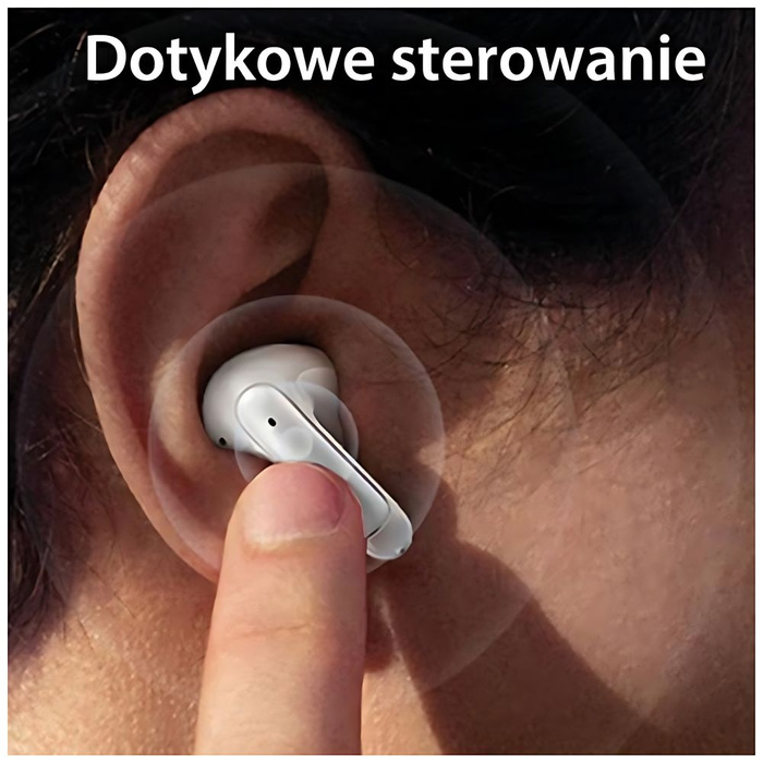 USAMS Słuchawki Bluetooth 5.3 TWS X-Don Series Dual mic ENC bezprzewodowe biały/white BHUXD02 (USAMS-XD18)