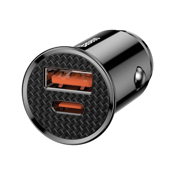 Baseus Circular PPS Smart Mini Auto Ladegerät Autoadapter USB Quick Charge 4.0 QC 4.0 und USB-C PD 3.0 SCP schwarz (CCALL-YS01)