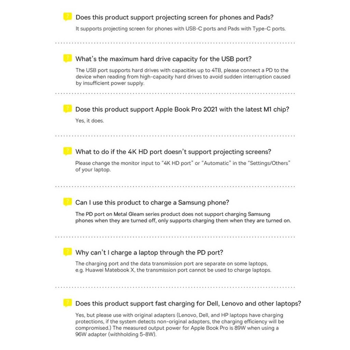 Station d&#39;accueil HUB Baseus Metal Gleam Series 6 en 1 USB Type C - 3 x USB 3.2 Gen.1 / 1 x Alimentation / 1 x Lecteur de carte SD / 1 x Lecteur de carte TF Gris (WKWG030213)