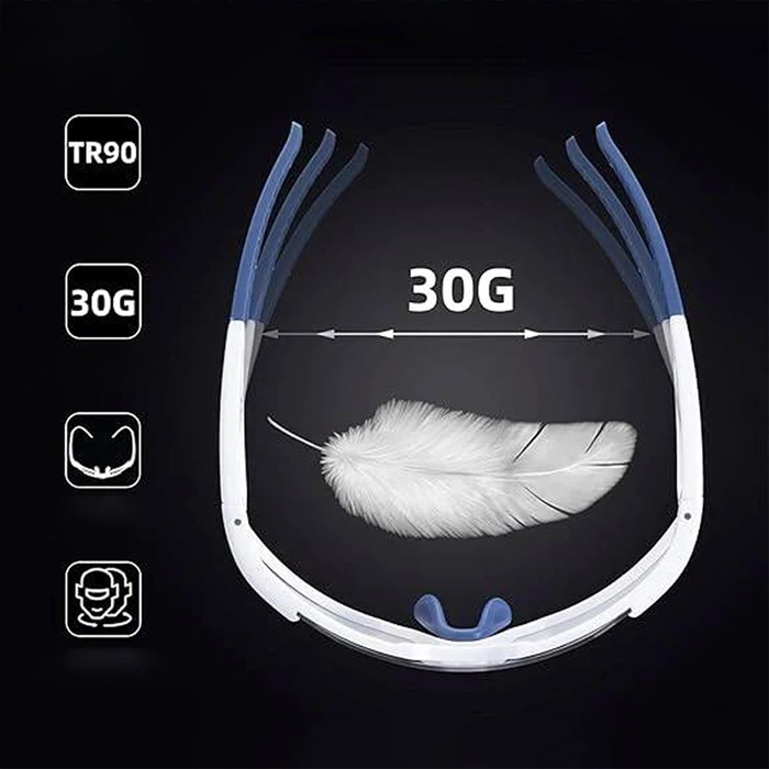 Rockbros SP297 polarizing cycling glasses - white