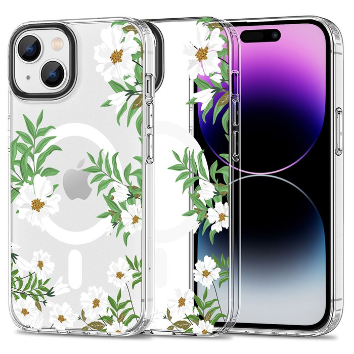 Case Tech-protect Magmood MagSafe iPhone 15 Spring Daisy Case