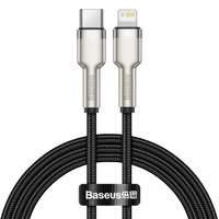 Baseus Cafule Metal Data cable USB Type C - Lightning 20 W Power Delivery 1 m black (CATLJK-A01)