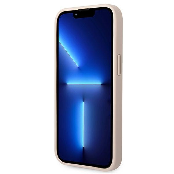 Hülle Guess iPhone 14 6.1" rosa/rosa hartcase 4G Big Metal Logo