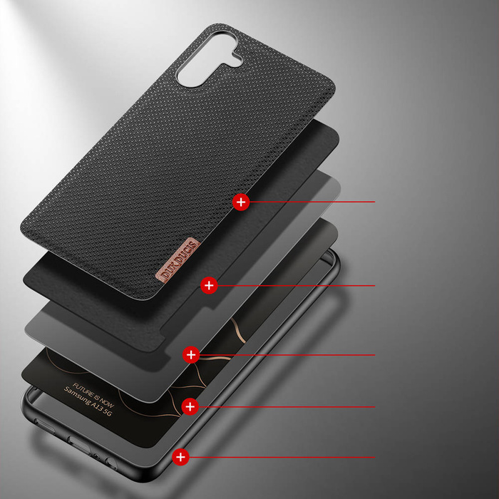 Pouzdro Dux Ducis Fino je nylonové pouzdro Samsung Galaxy A13 5G černé