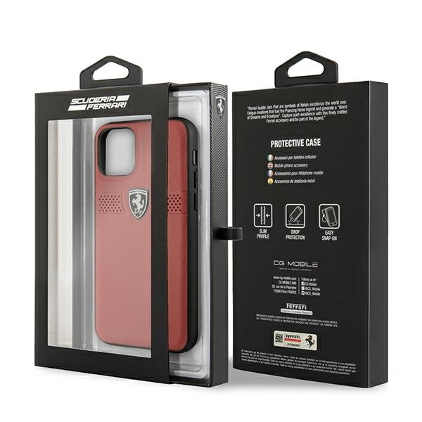 Ferrari FEOBAHCN58RE iPhone 11 Pro 5.8" hardcase rosso/rosso Off Track Leather