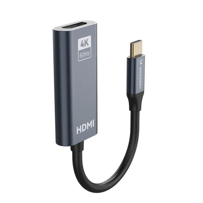 Adapter Wozinsky WACH-01 USB-C - HDMI 4K 60Hz - czarny