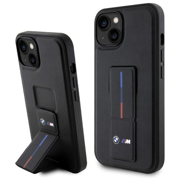 Funda BMW BMHCP15S22GSLK iPhone 15 / 14 / 13 6.1" negro/negro durocase Grip Hot Stamp Case