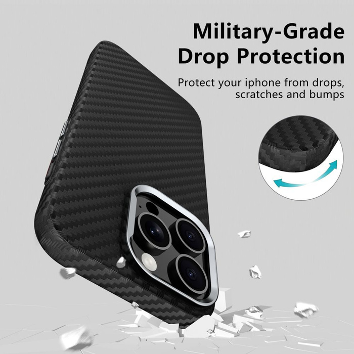 TECH-PROTECT ION CARBON MAGSAFE GALAXY S25 BLACK/SILVER