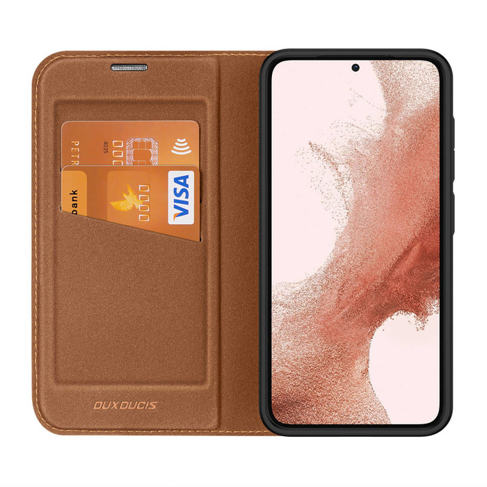 Dux Ducis Skin X2 funda Samsung Galaxy S23+ flip case wallet stand brown
