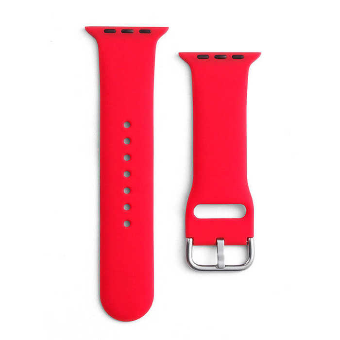 Silikonový řemínek APS Silikonový řemínek k Watch 8/7/6/5/4/3/2 / SE (41/40 / 38 mm) řemínek k hodinkám červený