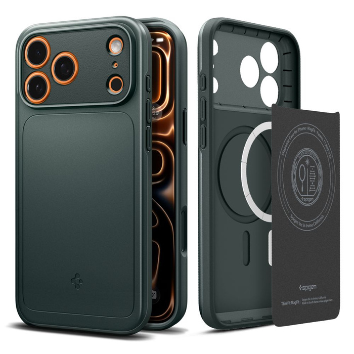 Spigen Thin Fit Mag MagSafe IPhone 17 PRO MAX VERDE ABISMO