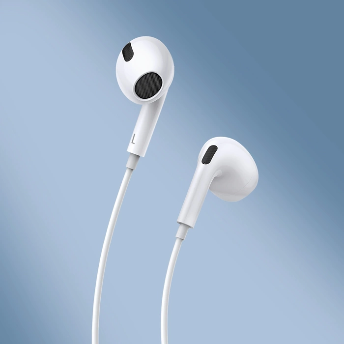 Baseus Encok H17 3.5mm minijack auriculares con cable blanco (NGCR020002)