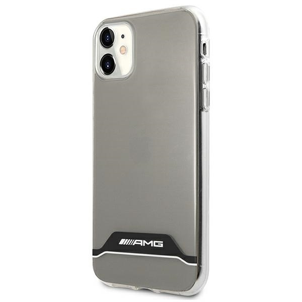 AMG AMHCN61TCBW iPhone 11 6.1" clear/transparent hardcase Electroplate Black&amp;White