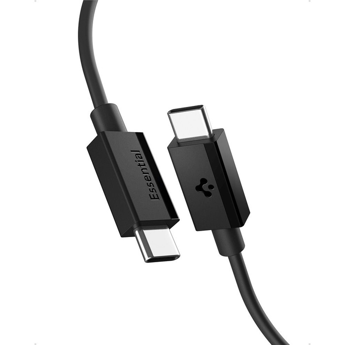 Spigen EB6020CC CABLE ESENCIAL TIPO-C 60W 200CM NEGRO