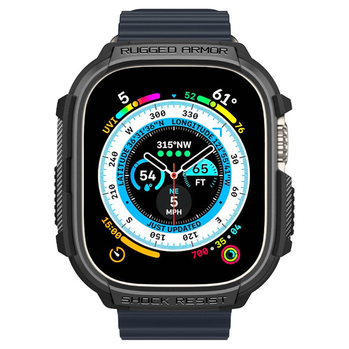 Spigen Rugged Armor Apple Watch ULTRA (49 MM) MATTE NEGRO