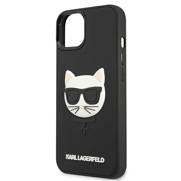 Coque KARL LAGERFELD Apple iPhone 13 Mini 3D Rubber Choupette Black Hardcase