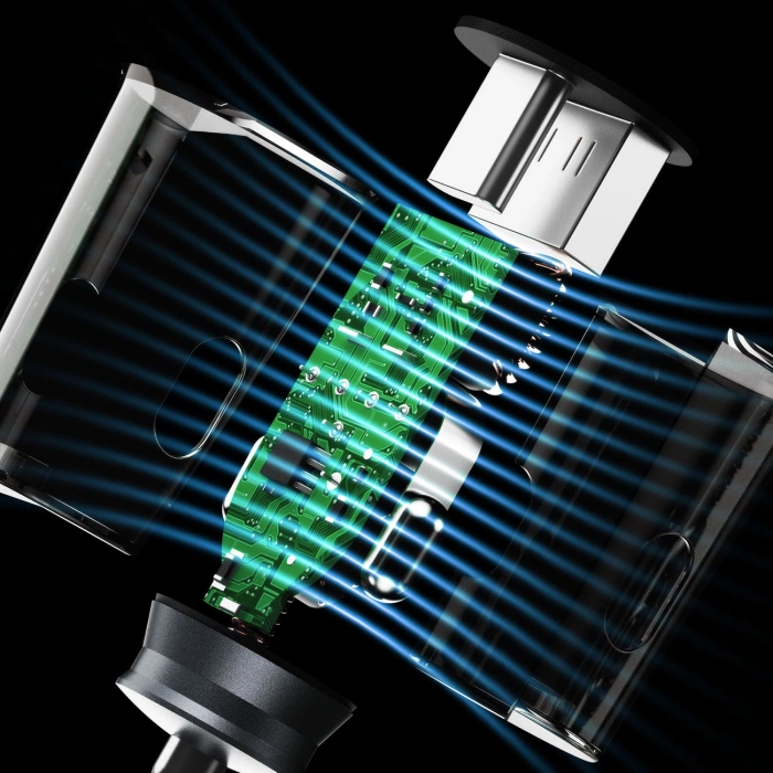 Dudao R4T 30W USB-A / USB-C Autoladegerät - Grau