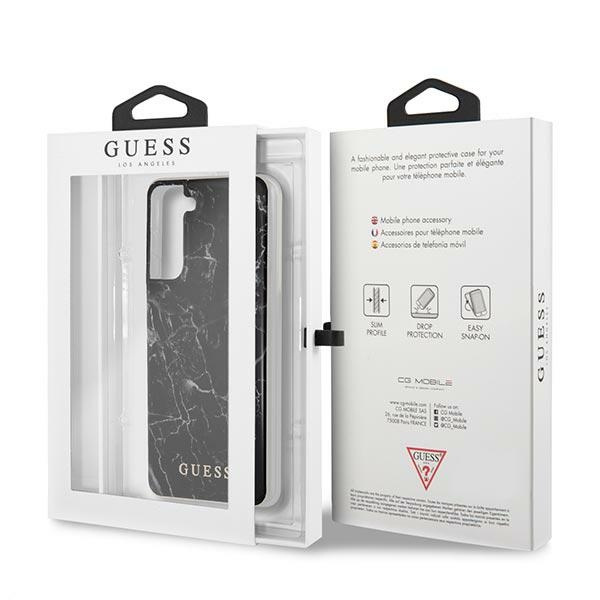 Case GUESS Samsung Galaxy S21 Plus Marble Black Hardcase