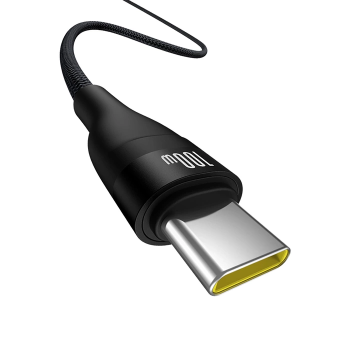 Baseus Flash 2 USB-A / USB-C-Kabel 100W 2 m - Schwarz