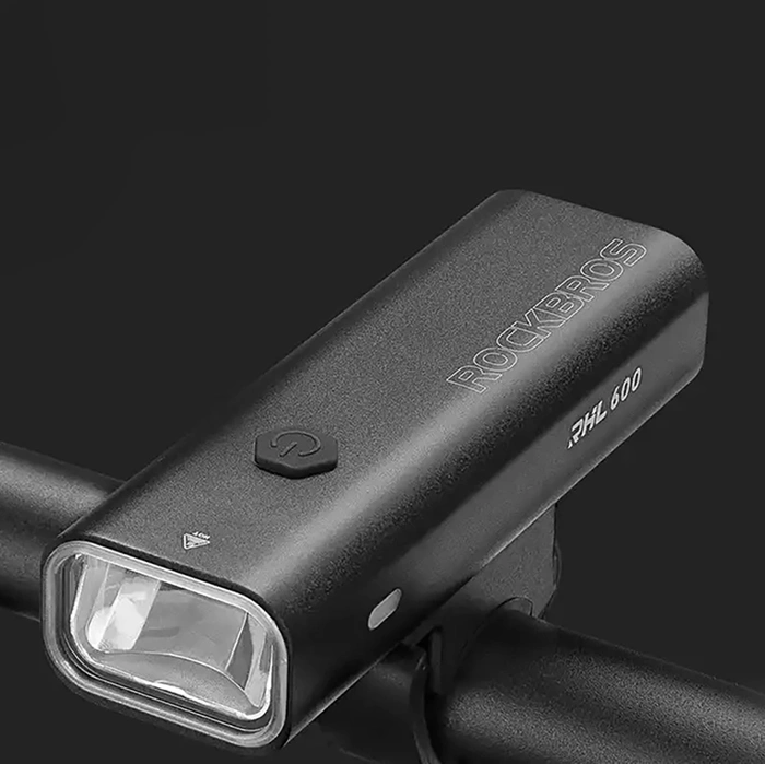 Rockbros RHL600 LED-Fahrrad-Frontlicht 2600mAh 600 lm IPX6 – schwarz