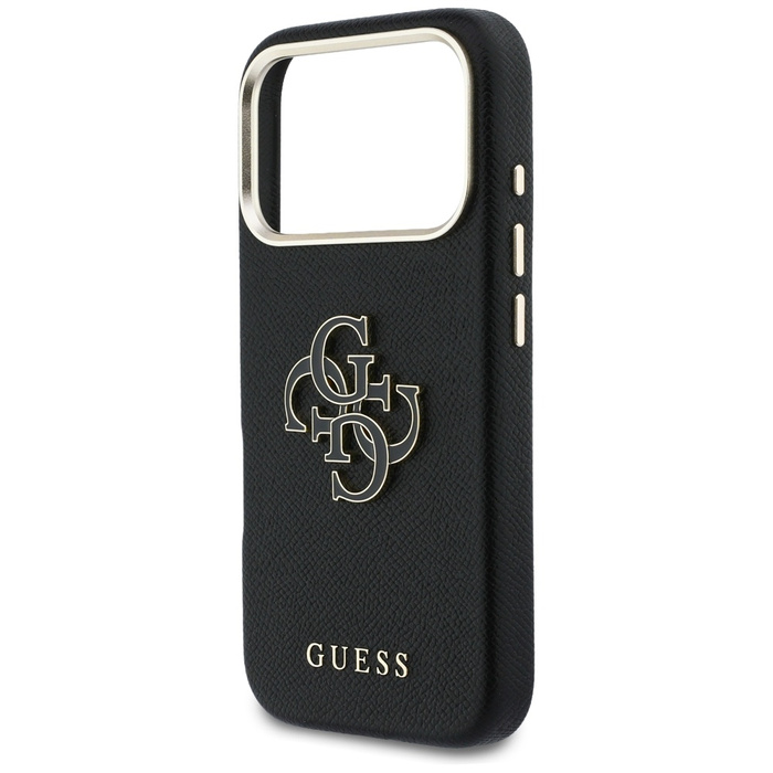 Etui Guess FW Resin Logo do iPhone 17    Pro Max czarny