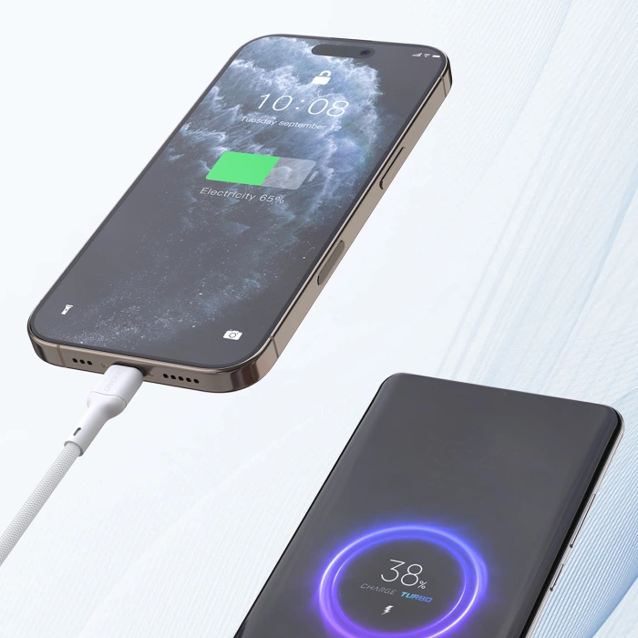 Dudao L9C Max 240W PD USB-C - USB-C 2m Cable - White