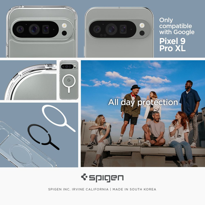 Spigen Ultra Hybrid MagSafe ANELLO ONETAP GOOGLE PIXEL 9 PRO XL BIANCO