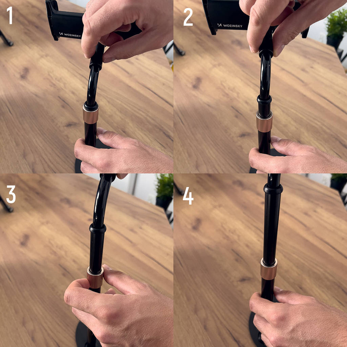 ZM-17 Support de tablettes de bureau Wozinsky noir