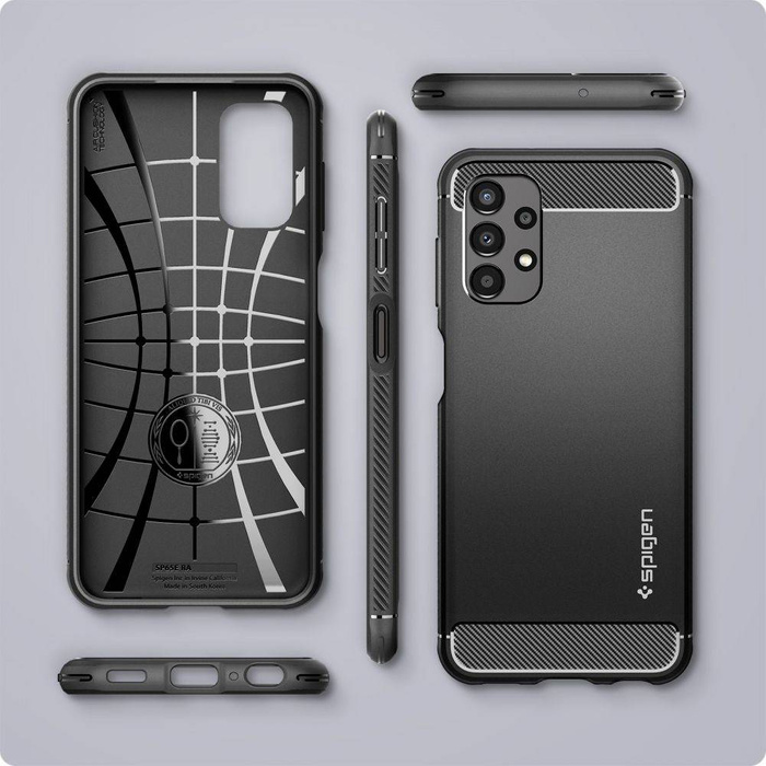 Hülle Spigen Samsung Galaxy A13 4G LTE Rugged Armor MATTE Schwarz Case