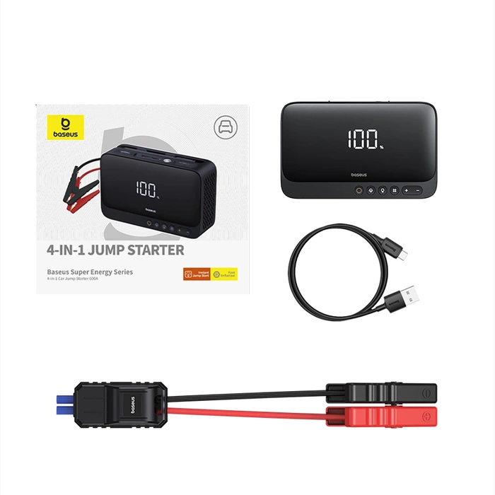 Baseus Super Energy Series 4-in-1 Car Jump Starter 600A czarny