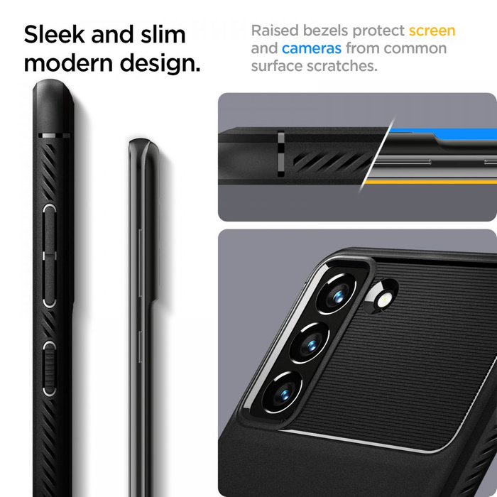 Spigen Rugged Armor S21 FE MATTE Negro Case