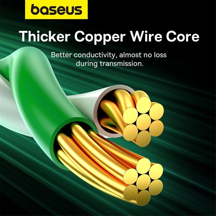 Baseus rychlý síťový kabel RJ-45 cat.8 40Gbps 1m kulatý - černý