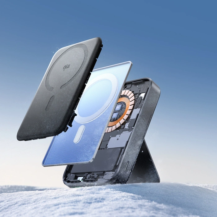 Powerbank Joyroom JR-PBM11 10000mAh 22.5W Qi2, kompatybilny z MagSafe, z podstawką - czarny