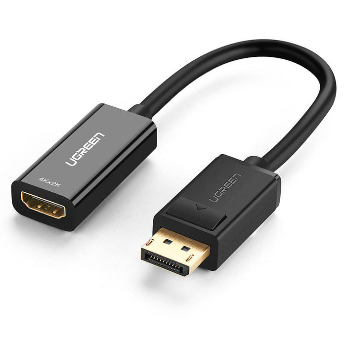 Ugreen Cavo da DisplayPort (maschio) a HDMI (femmina) (unidirezionale) 4K 30Hz 12bit Nero (40363)