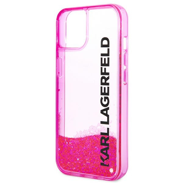 Hülle Karl Lagerfeld iPhone 14 Plus 6,7" rosa/rosa hartcase Liquid Glitter Elong