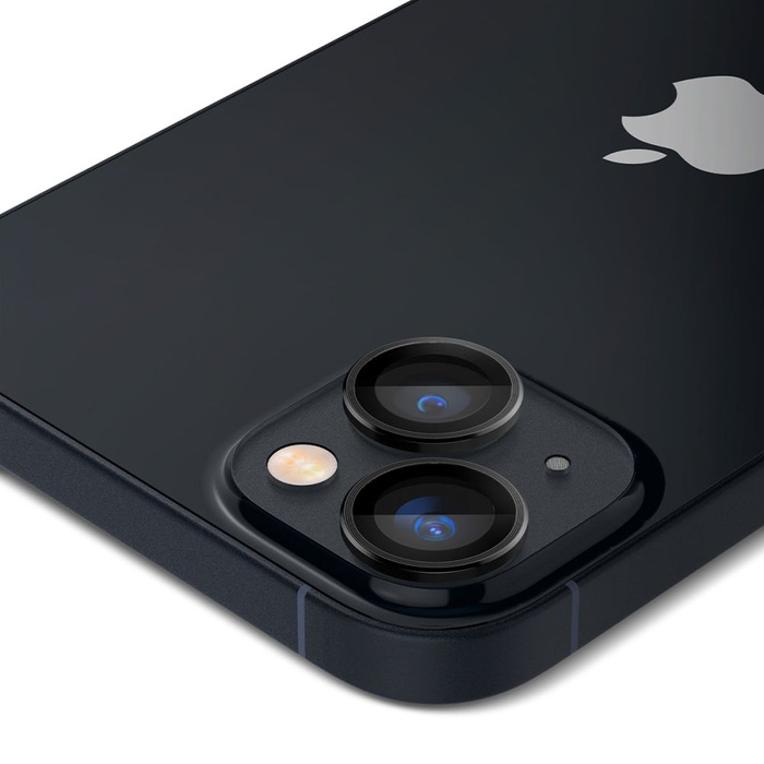 PROTEZIONE PER FOTOCAMERA Spigen OPTIK.TR PROTEZIONE PER FOTOCAMERA "EZ FIT" CONFEZIONE DA 2 IPhone 14 / 14 PLUS NERO