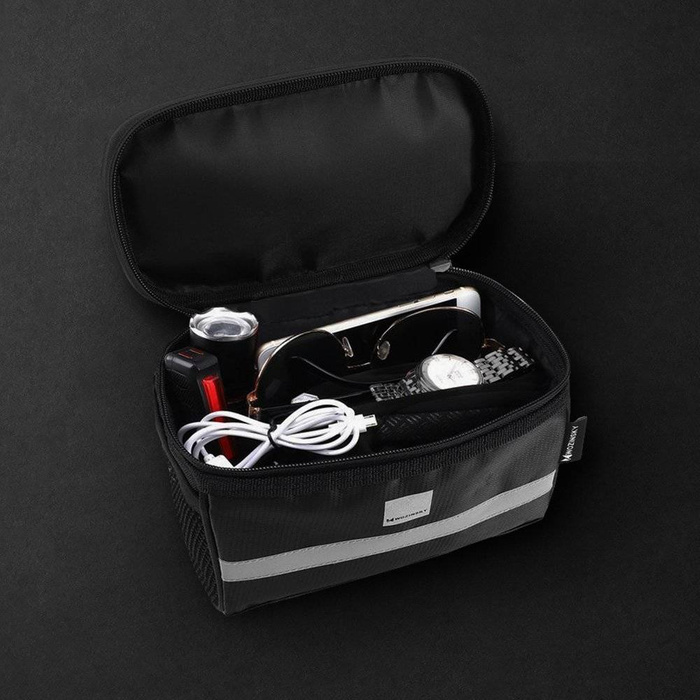 Wozinsky taška na řídítka s pouzdrem na telefon 2l černá (WBB12BK)