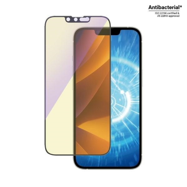 PanzerGlass Ultra-Wide Fit iPhone 14 / 13 Pro / 13 6.1" Bildschirm Schutz Antibakteriell Easy Aligner enthalten Anti-Blaulicht 2791
