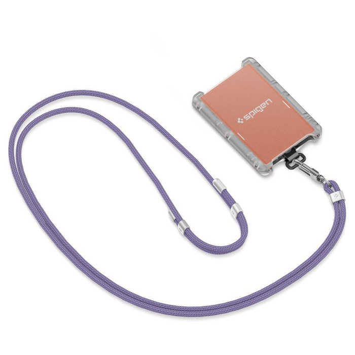 Spigen CORDÓN UNIVERSAL JUEGO DE CORREAS BANDOLERA Y DE MUÑECA MORADO OSCURO