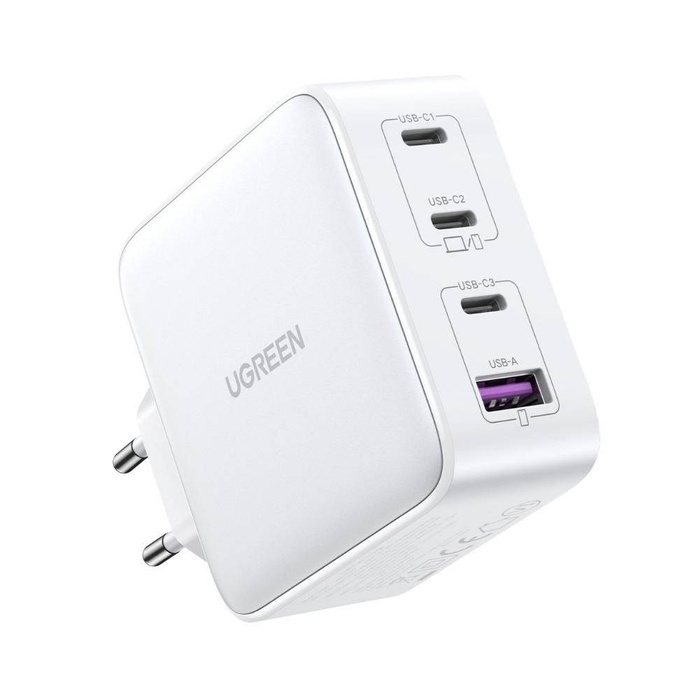 Fast nabíjačka GaN 3xUSB C / USB 100W PPS Ugreen CD226 - biela