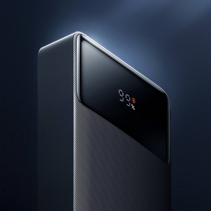 Baseus Bipow Digital Display Fast charge Power bank 20000mAh 25W Black (With Baseus Mini White charging cable Type-C to type-c 60W(20V/3A) 50cm black)