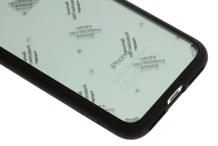 Coque SPIGEN iPhone 7 8 SE 2020 Ultra Hybrid Black Case Apple + 3MK Flexible Glass Lite