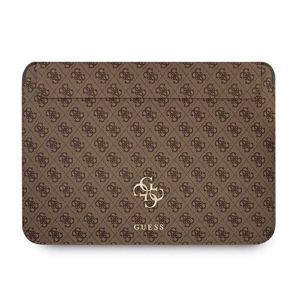 GUESS Laptop Tablet 13 Sleeve 4G Big Logo Brown Case