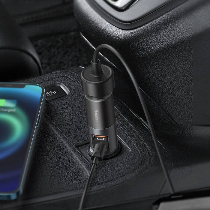 Baseus Share Together USB / USB Type C / cigarette lighter socket car charger 120W Quick Charge Power Delivery gray (CCBT-C0G)