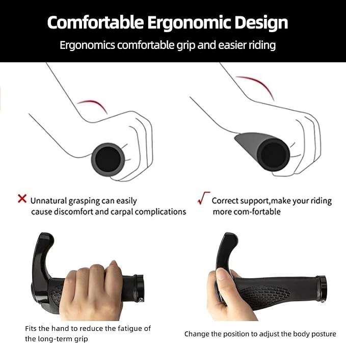 Rockbros BT1007B Fahrradhalter-Set mit Hupen – Schwarz