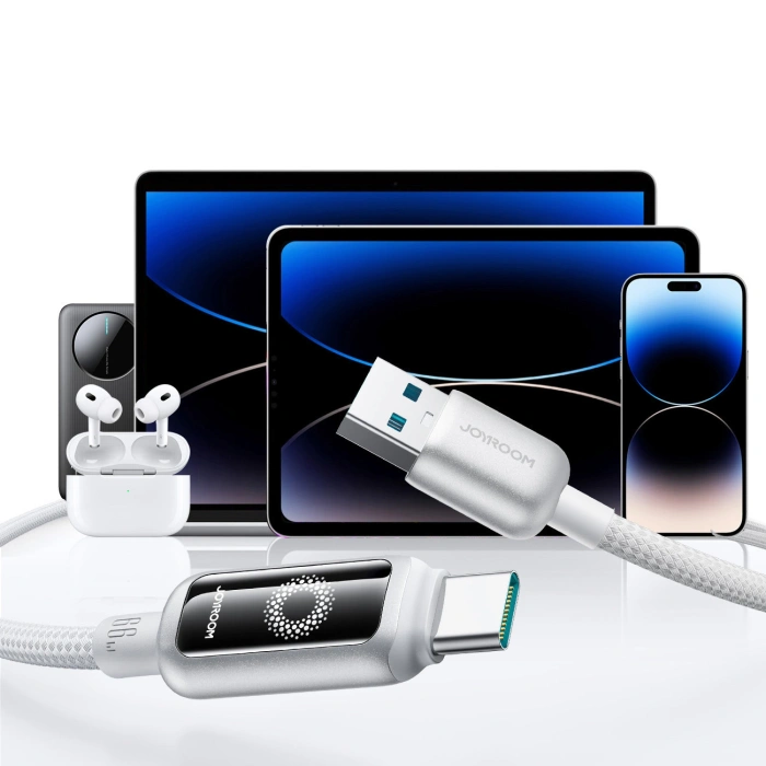 Kabel Joyroom S-A55 StarFlight 66W USB-A - USB-C 1,2m - biały