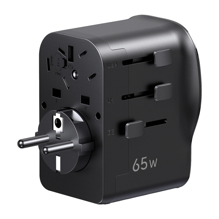 Universal Travel Adapter / charger Network Adapter Ugreen S550, 65W, 2x USB-C, 1x USB-A