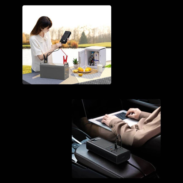 Baseus Super Si Power Inverter 500W (220V CN / EU) Fekete