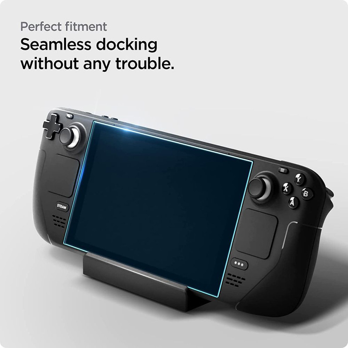 Tempered Glass Spigen GLAS.TR "EZ FIT" PARNÍ PALUBA ČIRÁ